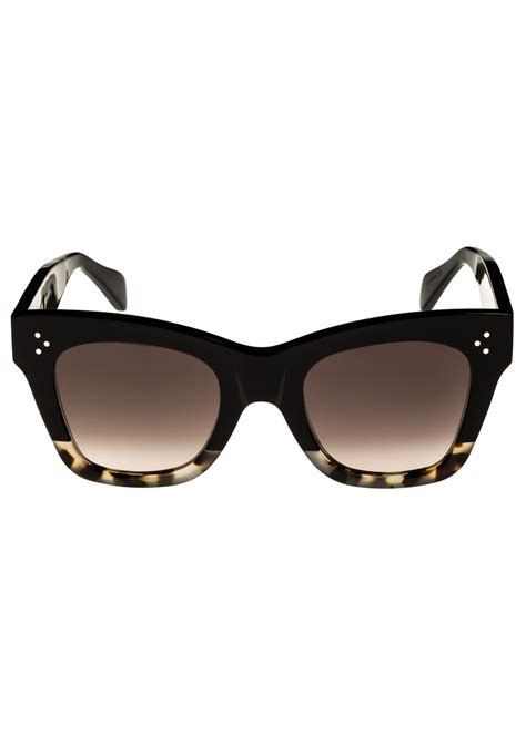 celine two tone gradient cat eye sunglasses black pattern|Cat.